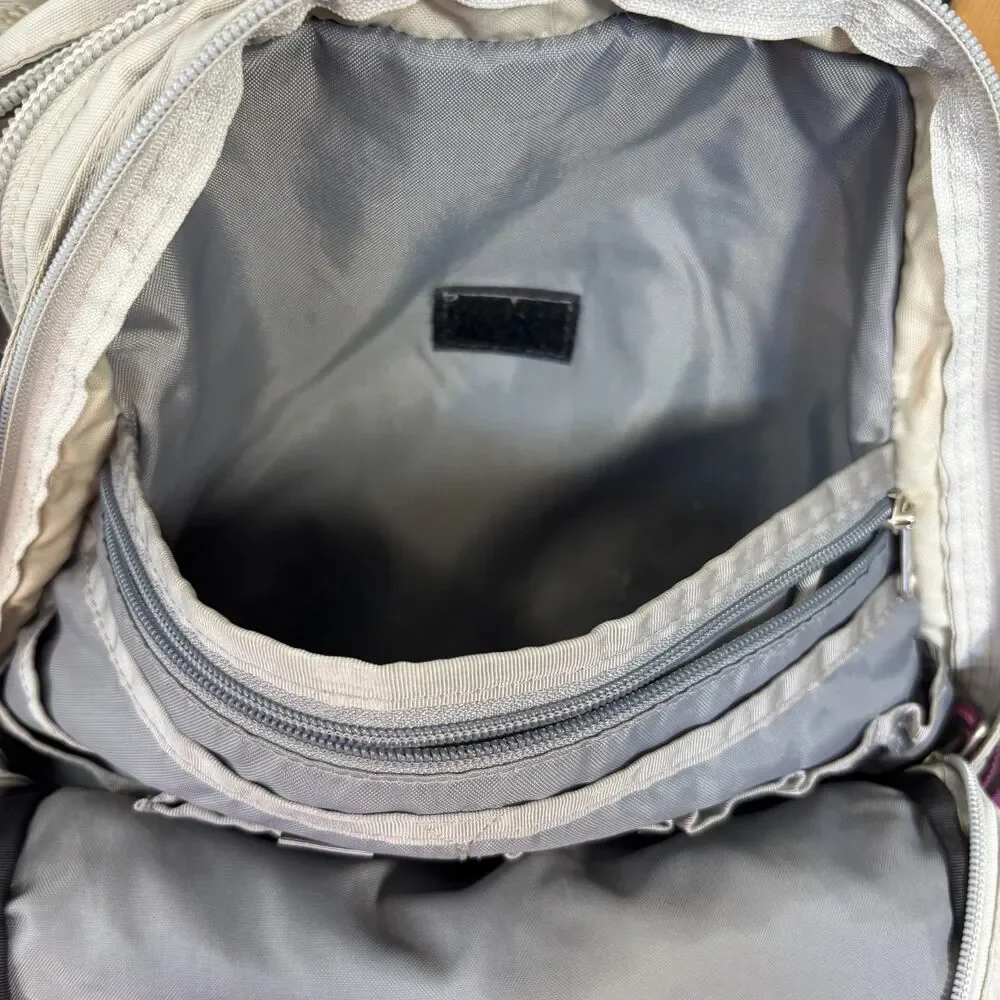 The North Face Borealis Womens Backpack Gray Purple Laptop Hiking School